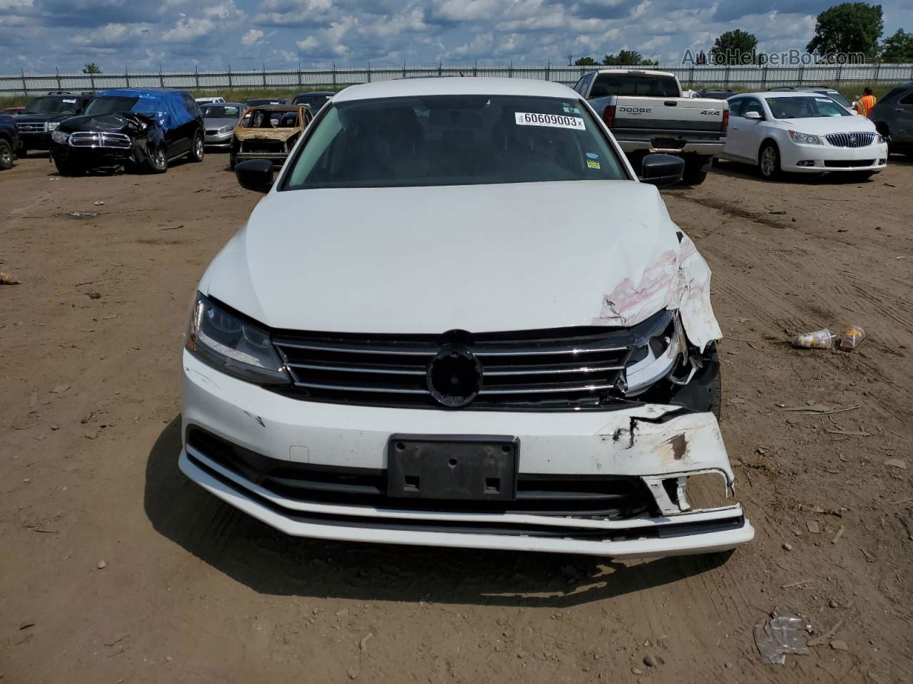 2018 Volkswagen Jetta S White vin: 3VW2B7AJ4JM245060