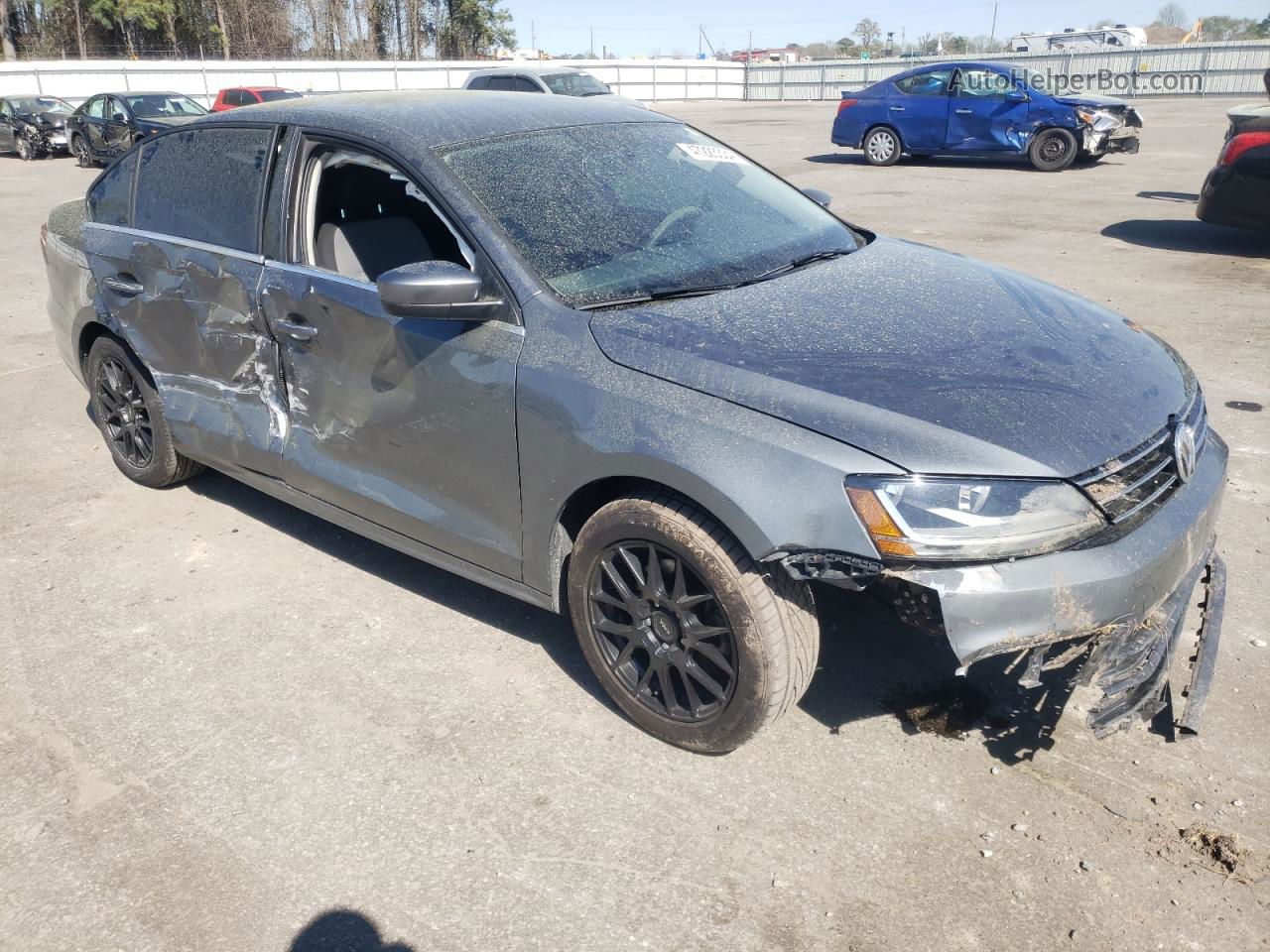 2017 Volkswagen Jetta S Charcoal vin: 3VW2B7AJ5HM238371