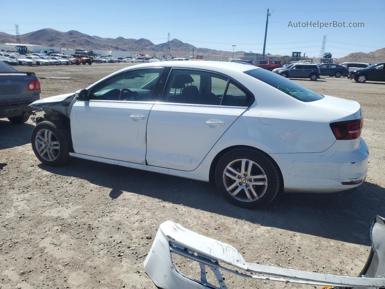 2017 Volkswagen Jetta S White vin: 3VW2B7AJ5HM257048