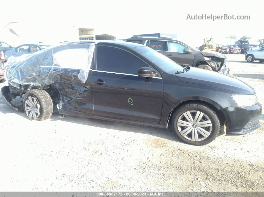 2017 Volkswagen Jetta 1.4t S Black vin: 3VW2B7AJ5HM297307