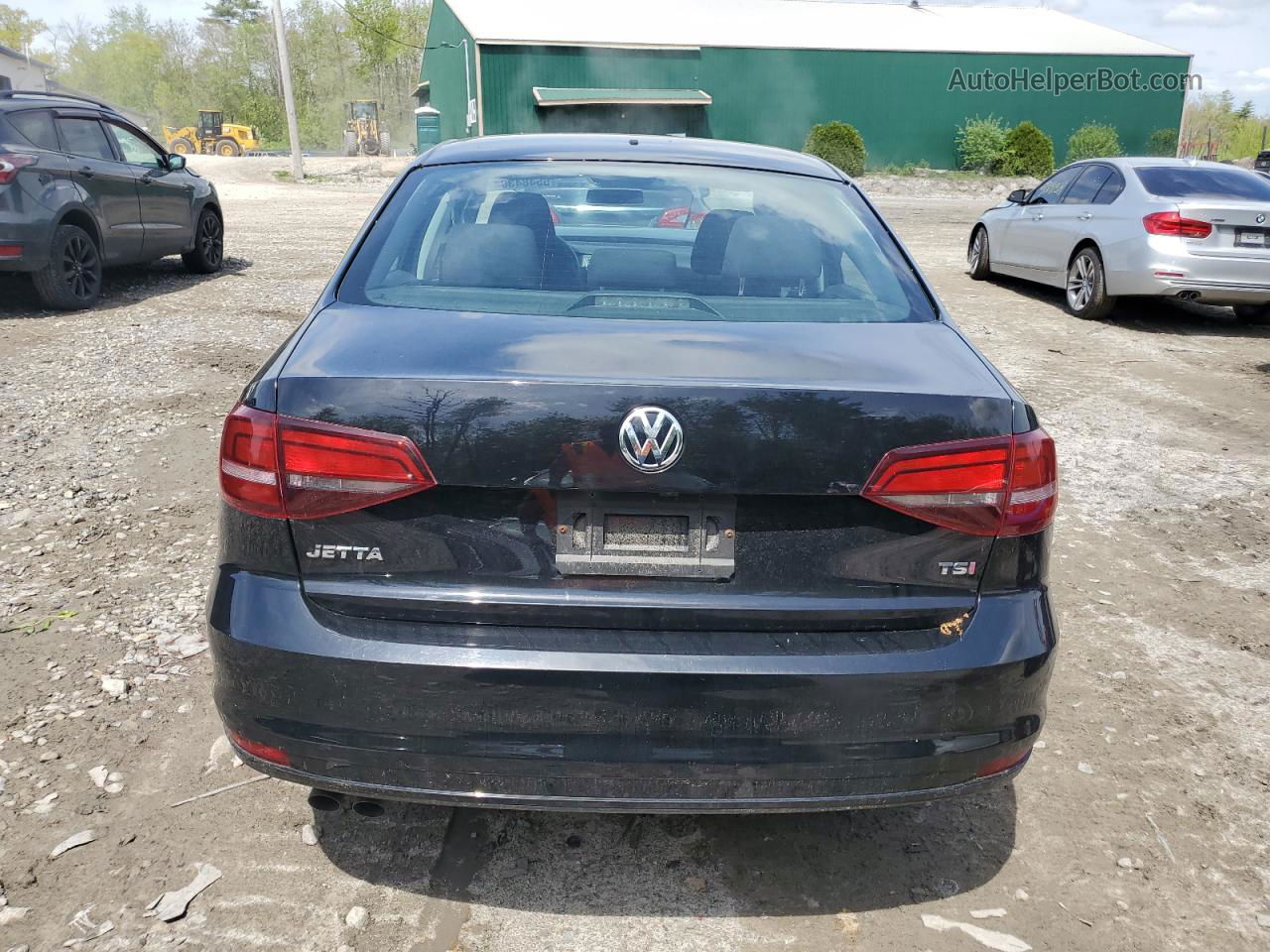 2017 Volkswagen Jetta S Черный vin: 3VW2B7AJ5HM308628