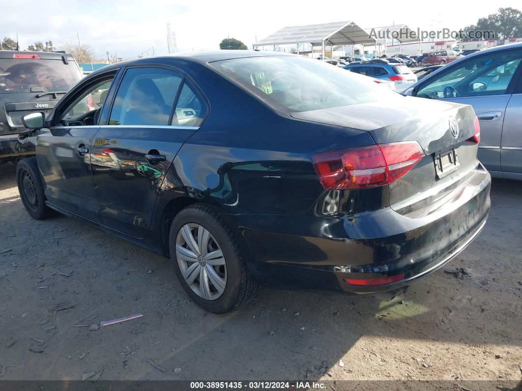 2017 Volkswagen Jetta 1.4t S Black vin: 3VW2B7AJ5HM328281