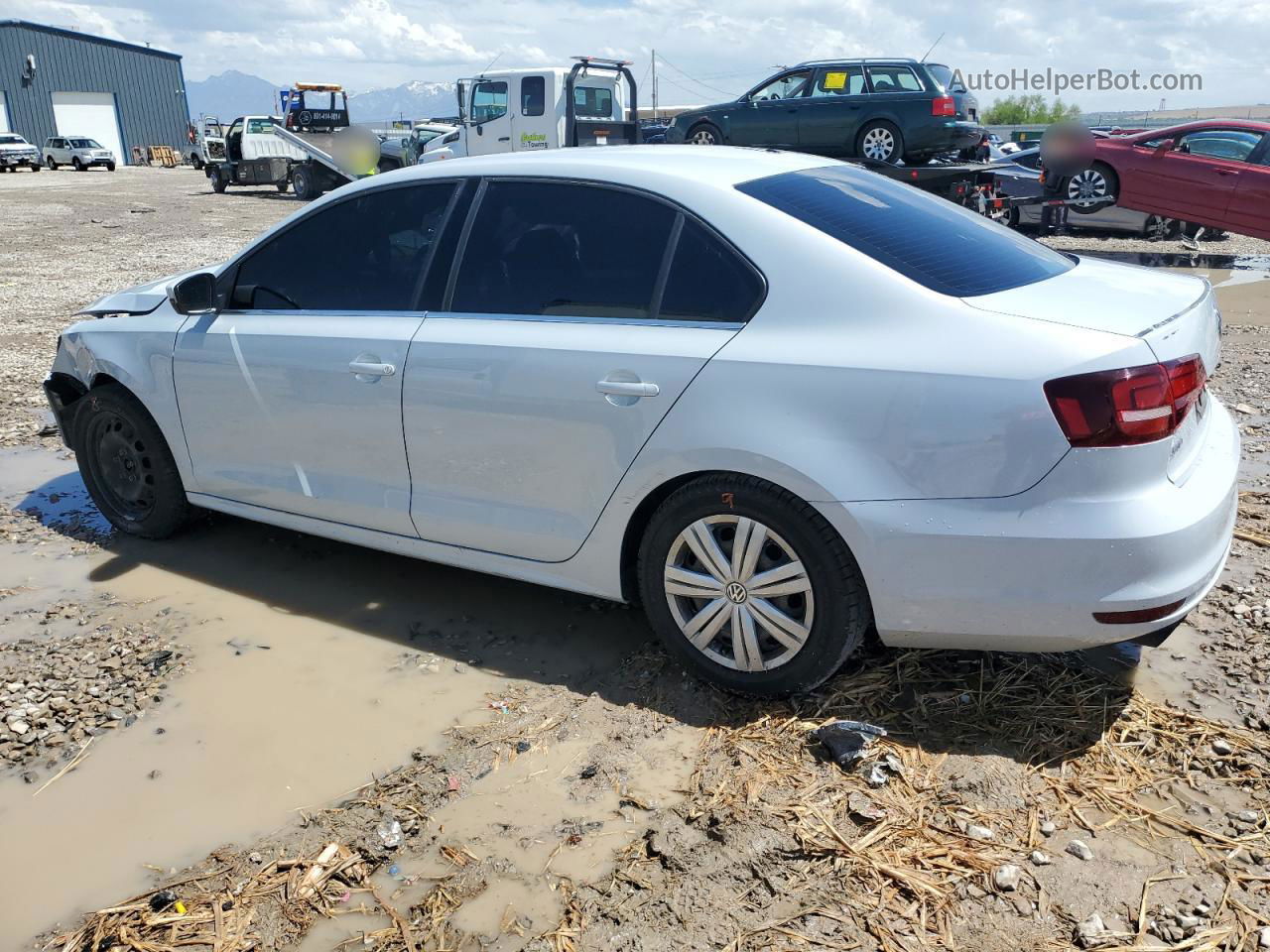 2017 Volkswagen Jetta S White vin: 3VW2B7AJ5HM335781