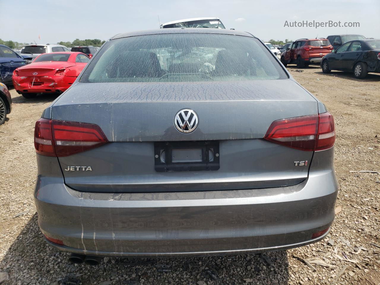 2017 Volkswagen Jetta S Gray vin: 3VW2B7AJ5HM343492