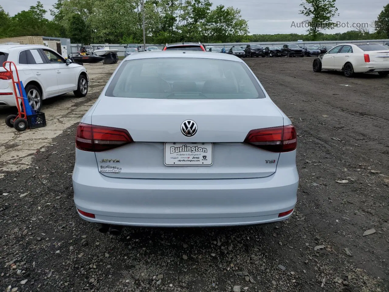 2017 Volkswagen Jetta S White vin: 3VW2B7AJ5HM350068