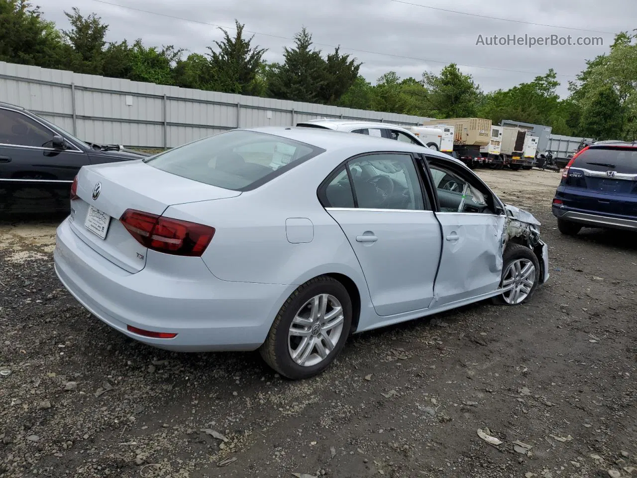 2017 Volkswagen Jetta S White vin: 3VW2B7AJ5HM350068