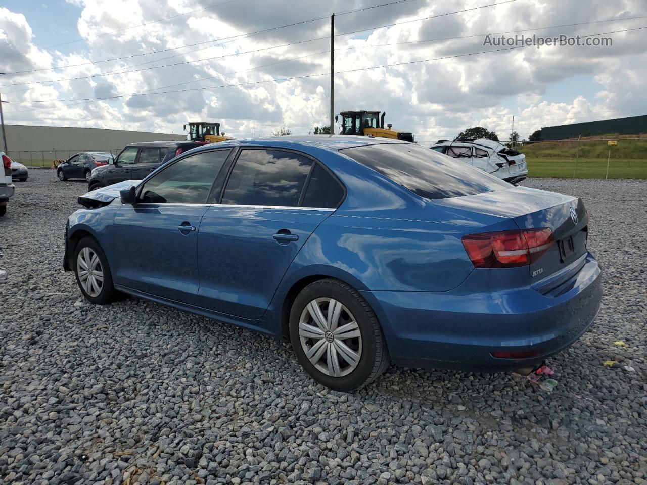 2017 Volkswagen Jetta S Blue vin: 3VW2B7AJ5HM397195