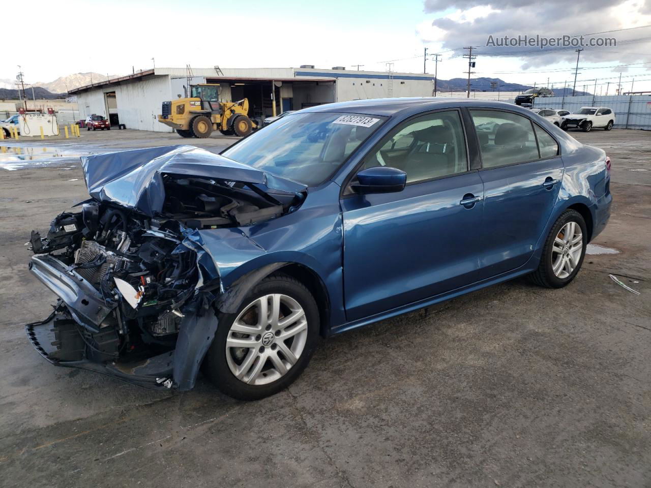 2018 Volkswagen Jetta S Синий vin: 3VW2B7AJ5JM209846