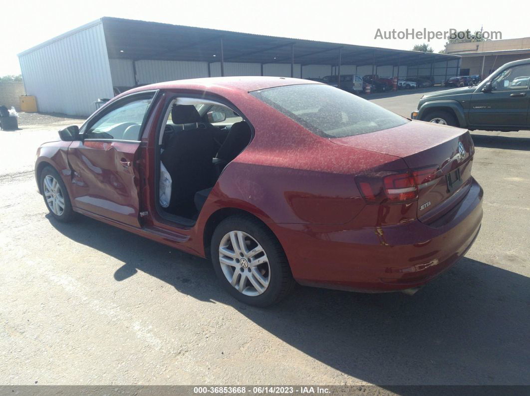 2018 Volkswagen Jetta 1.4t S Burgundy vin: 3VW2B7AJ5JM233323