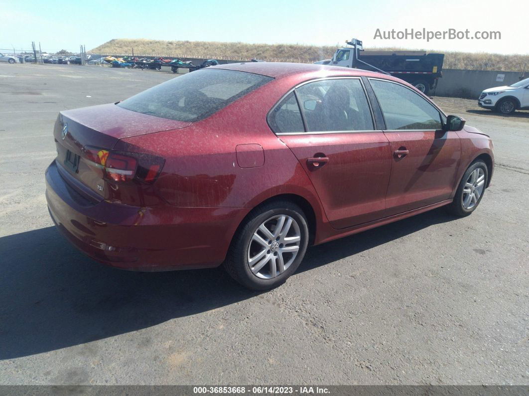 2018 Volkswagen Jetta 1.4t S Burgundy vin: 3VW2B7AJ5JM233323