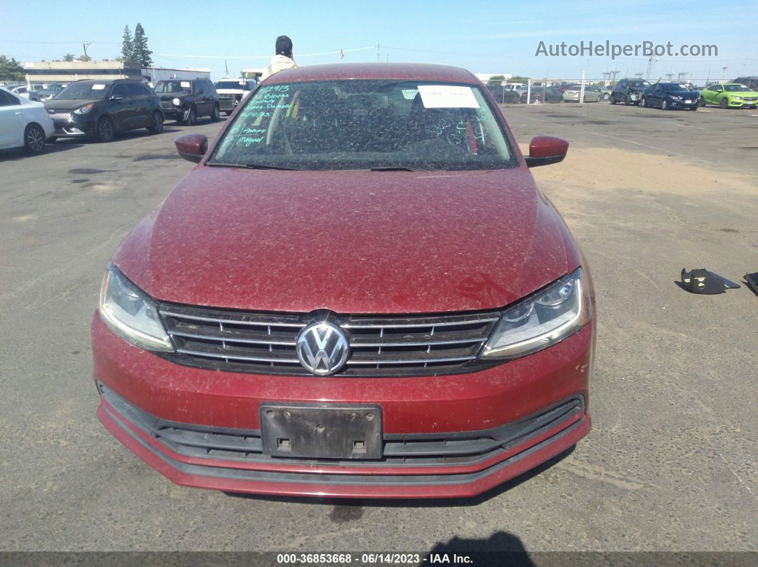 2018 Volkswagen Jetta 1.4t S Burgundy vin: 3VW2B7AJ5JM233323