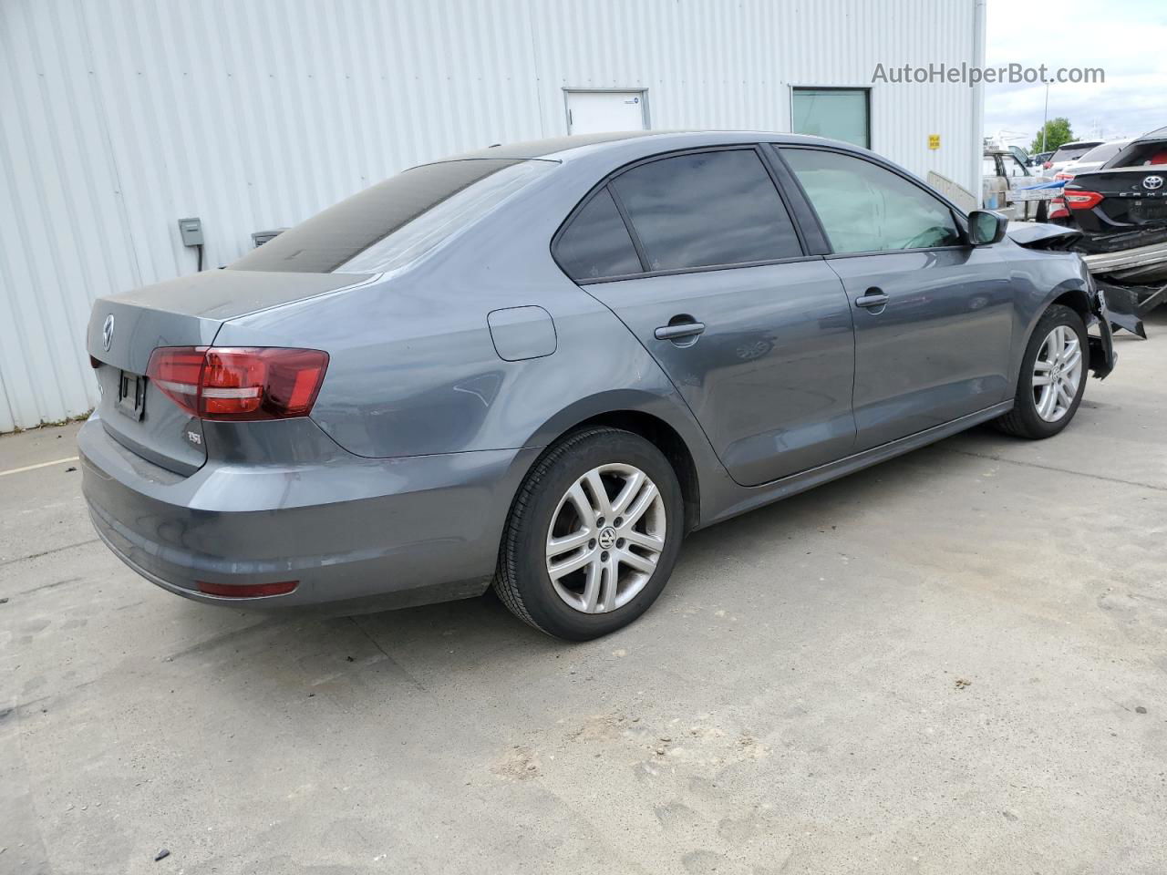 2018 Volkswagen Jetta S Gray vin: 3VW2B7AJ5JM239459