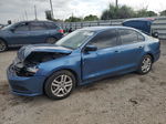 2018 Volkswagen Jetta S Blue vin: 3VW2B7AJ5JM242569