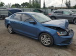 2018 Volkswagen Jetta S Синий vin: 3VW2B7AJ5JM242569