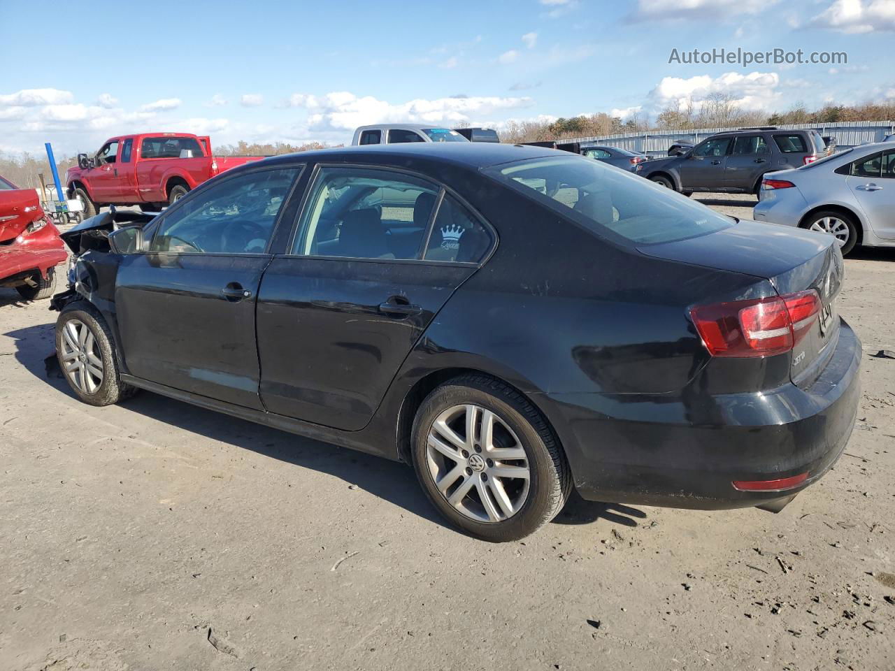 2018 Volkswagen Jetta S Black vin: 3VW2B7AJ5JM261364