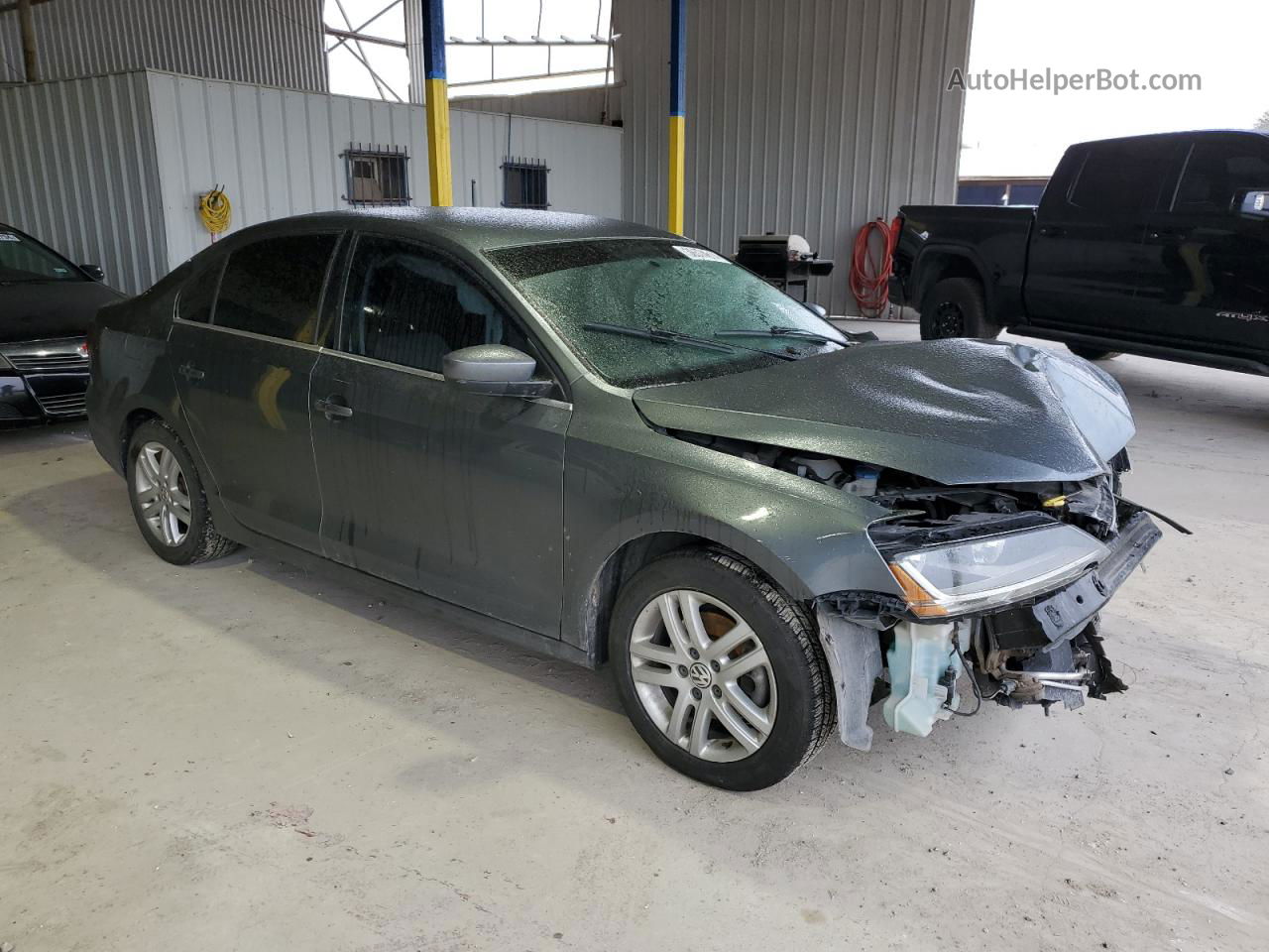 2017 Volkswagen Jetta S Gray vin: 3VW2B7AJ6HM206464