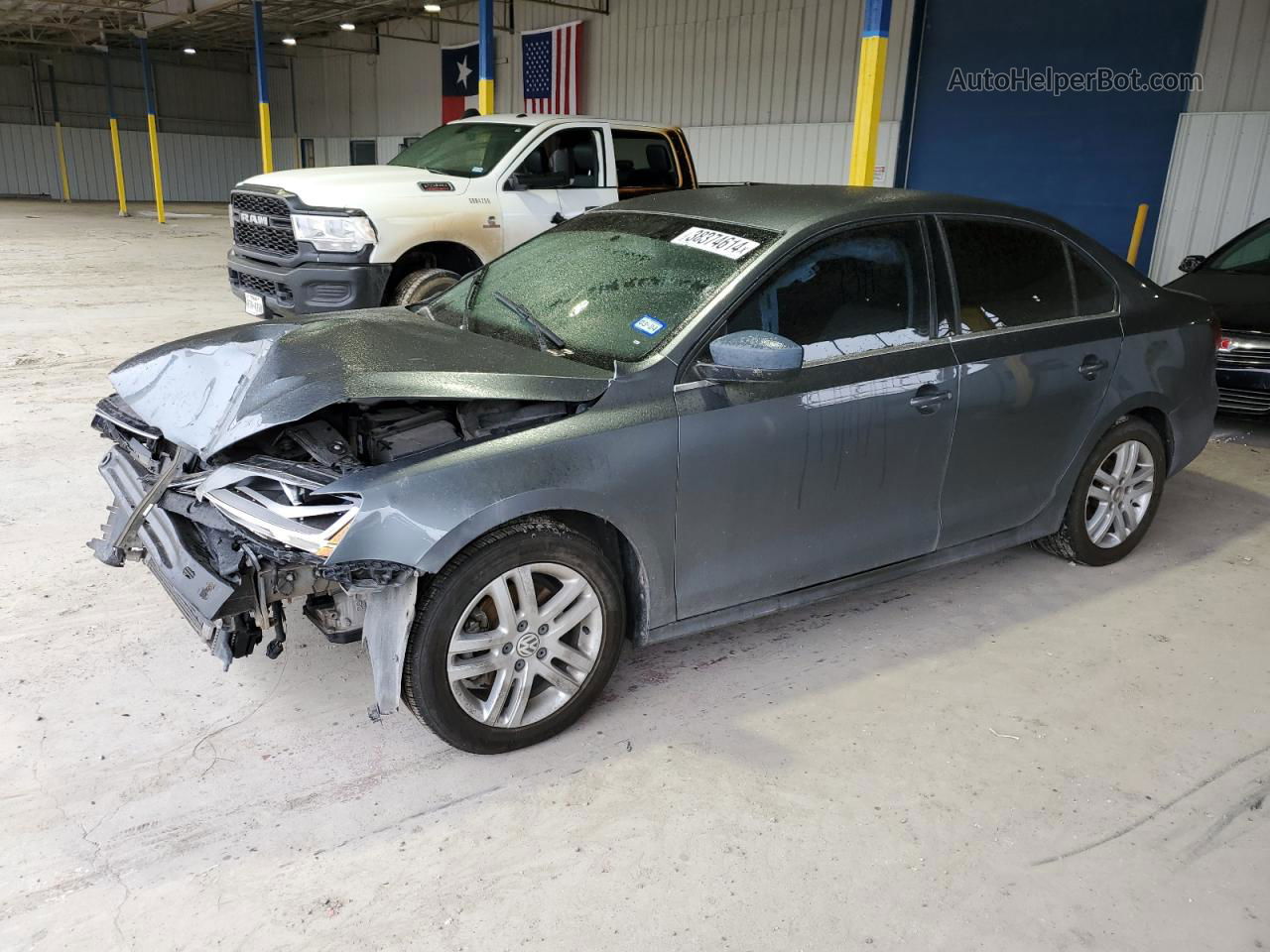 2017 Volkswagen Jetta S Gray vin: 3VW2B7AJ6HM206464