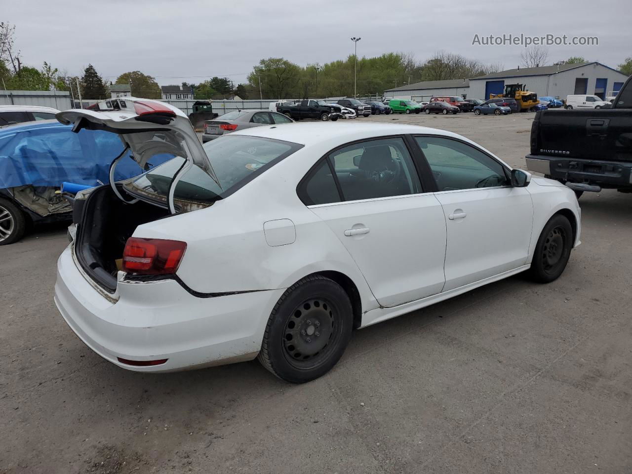 2017 Volkswagen Jetta S White vin: 3VW2B7AJ6HM214063