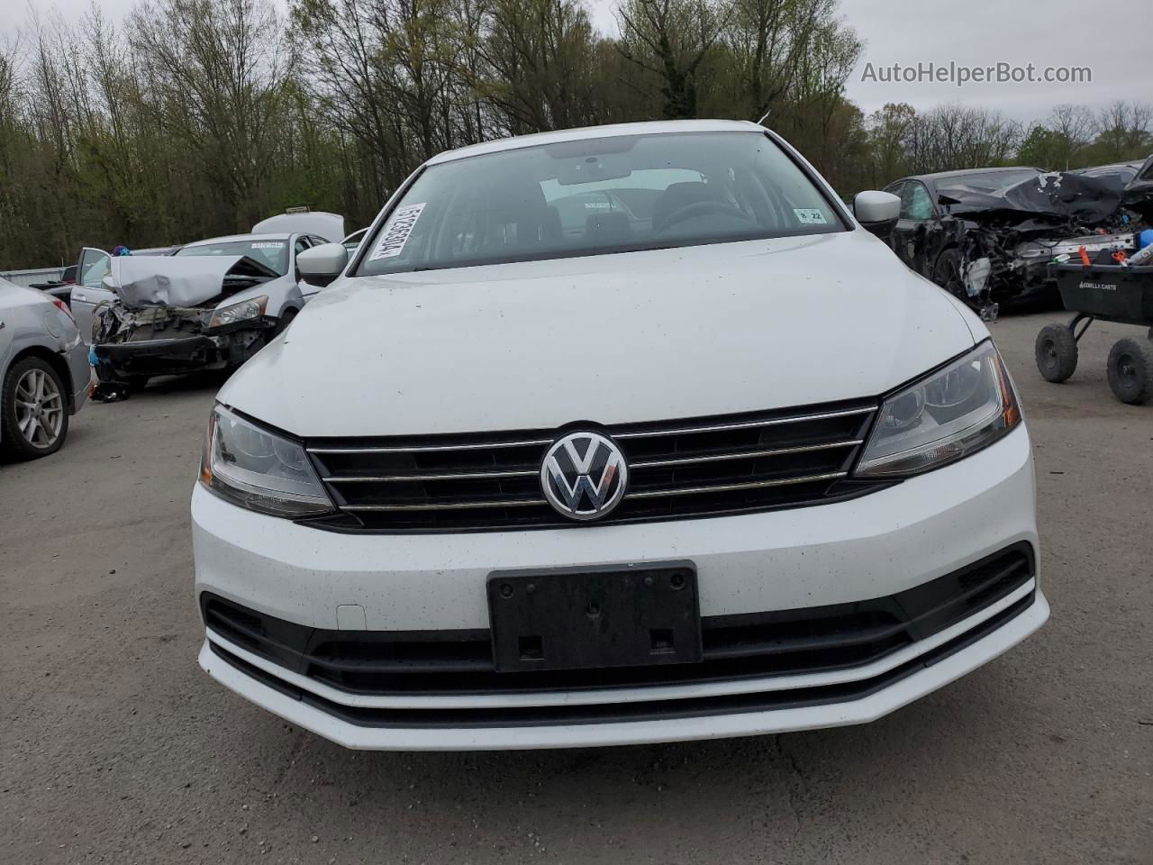 2017 Volkswagen Jetta S White vin: 3VW2B7AJ6HM214063