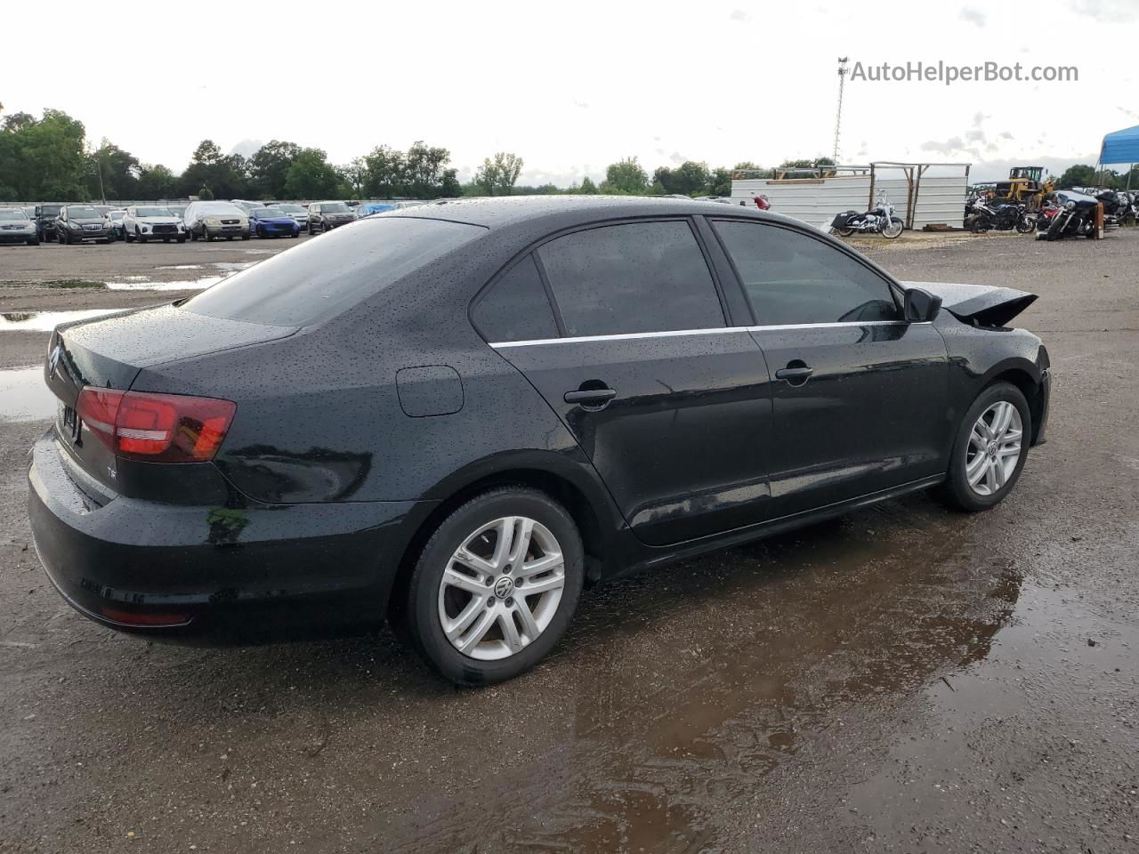 2017 Volkswagen Jetta S Black vin: 3VW2B7AJ6HM224592