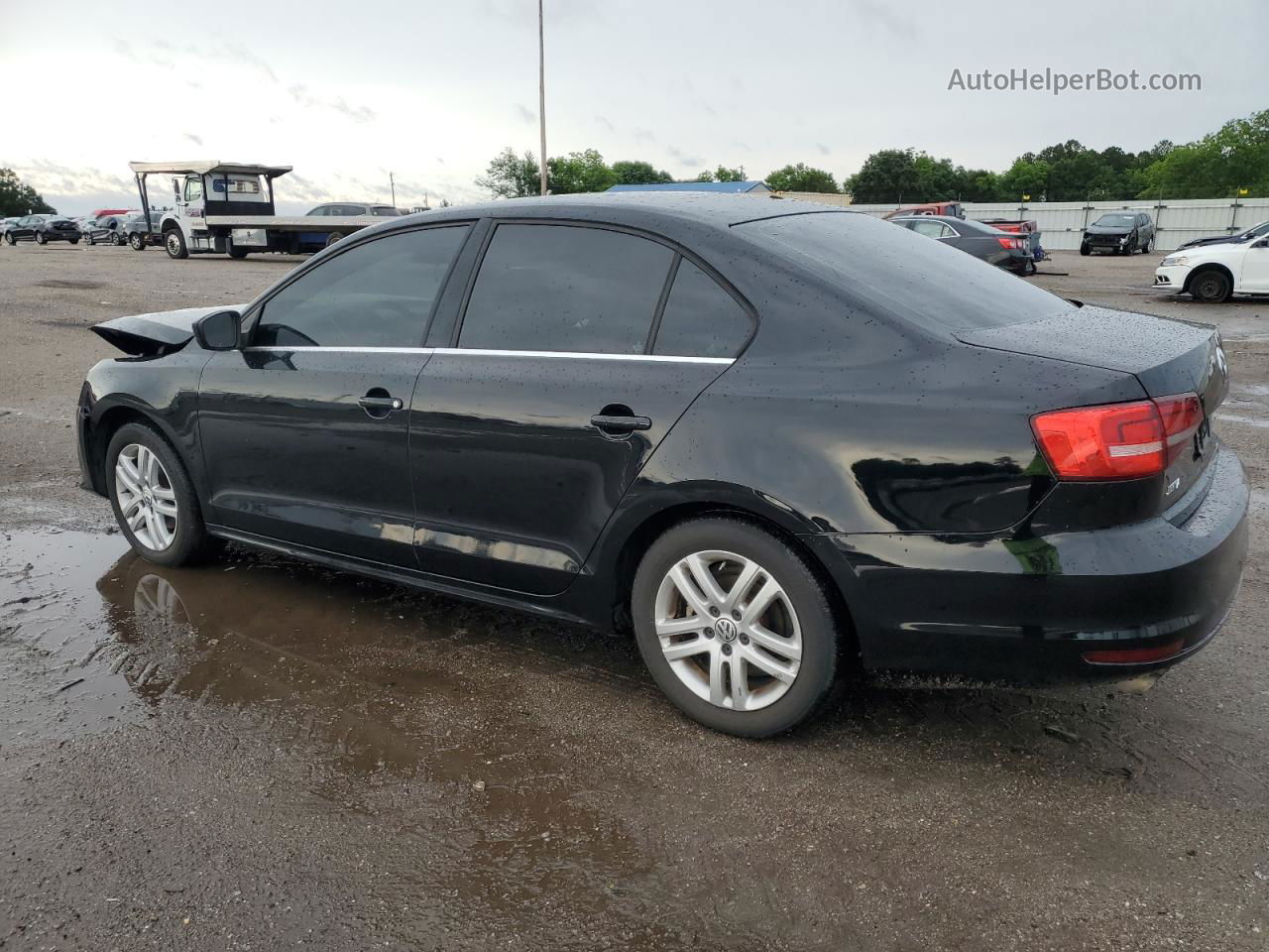 2017 Volkswagen Jetta S Black vin: 3VW2B7AJ6HM224592