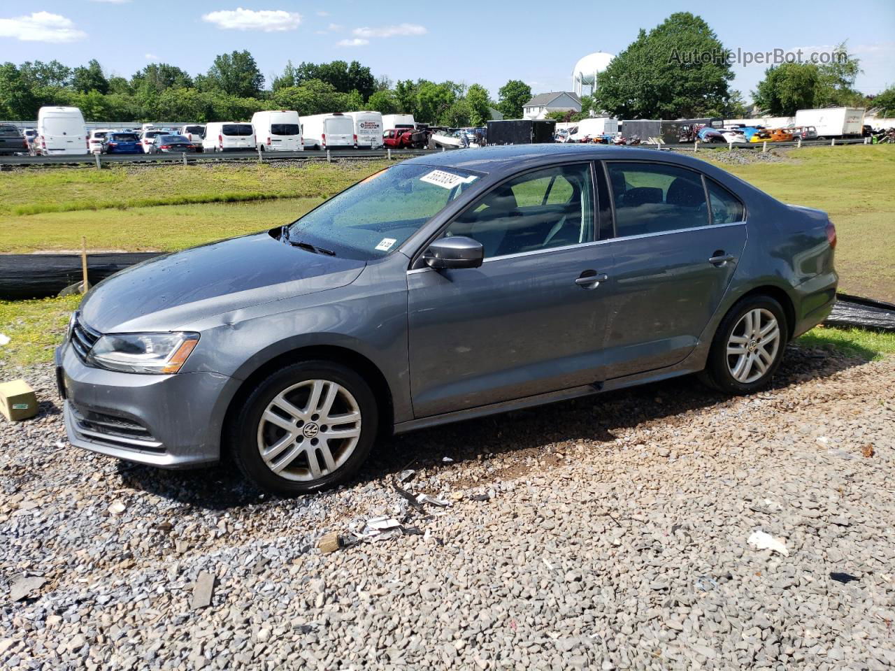 2017 Volkswagen Jetta S Gray vin: 3VW2B7AJ6HM231736