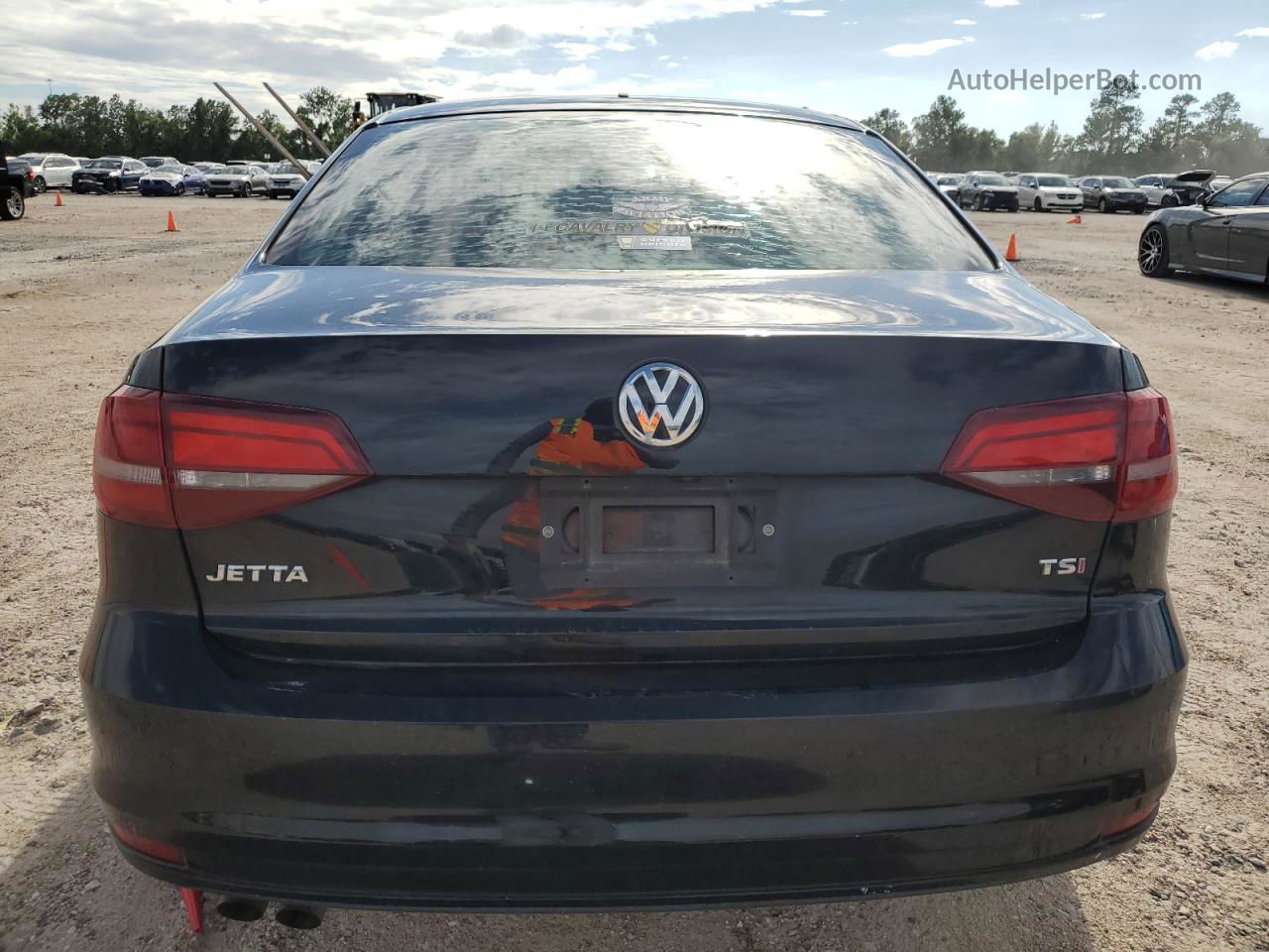 2017 Volkswagen Jetta S Black vin: 3VW2B7AJ6HM311280