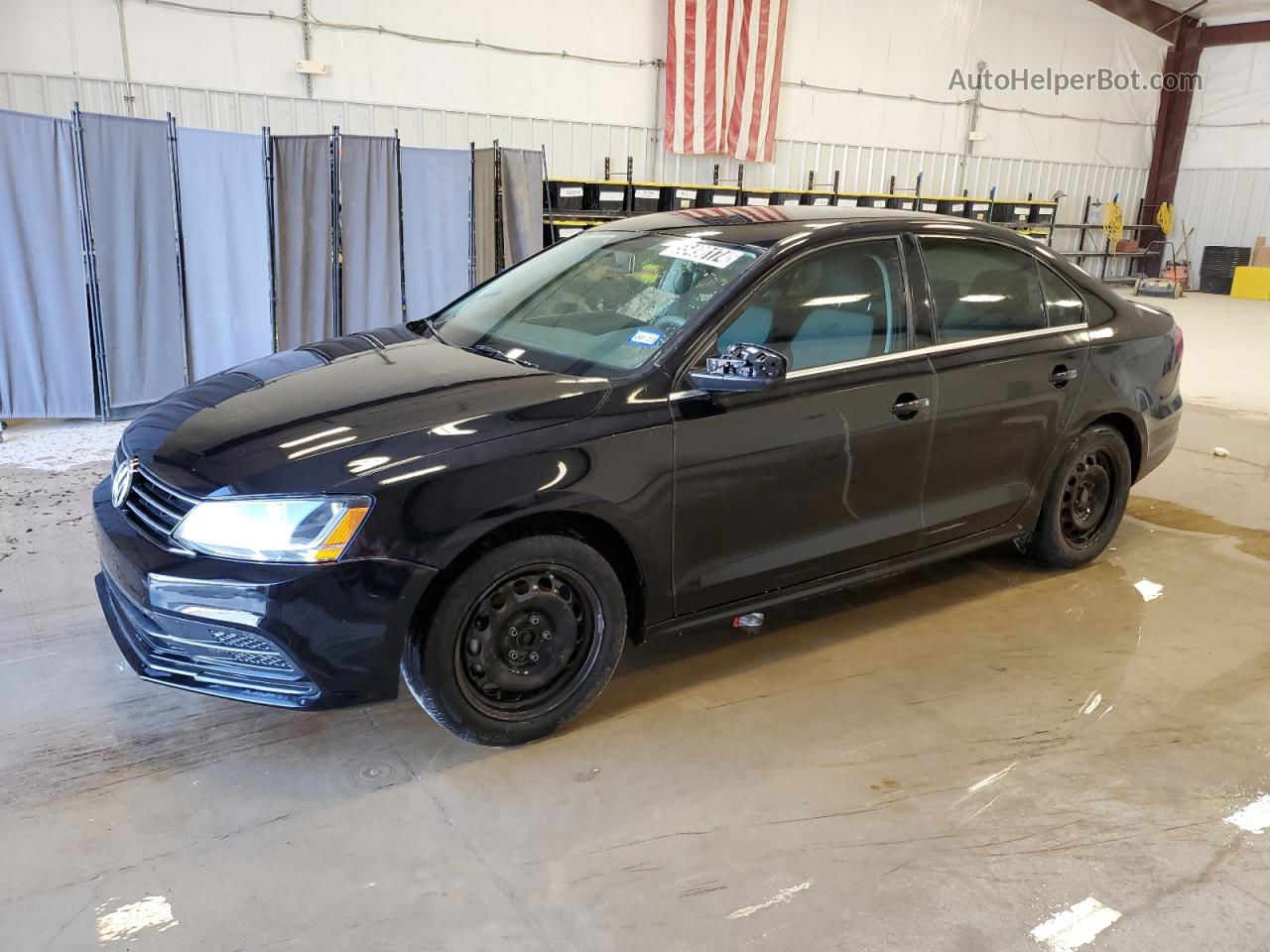 2017 Volkswagen Jetta S Black vin: 3VW2B7AJ6HM321405