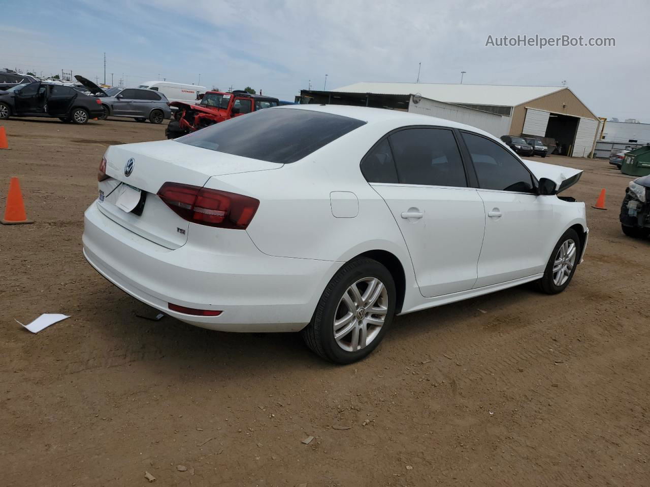 2017 Volkswagen Jetta S White vin: 3VW2B7AJ6HM370295