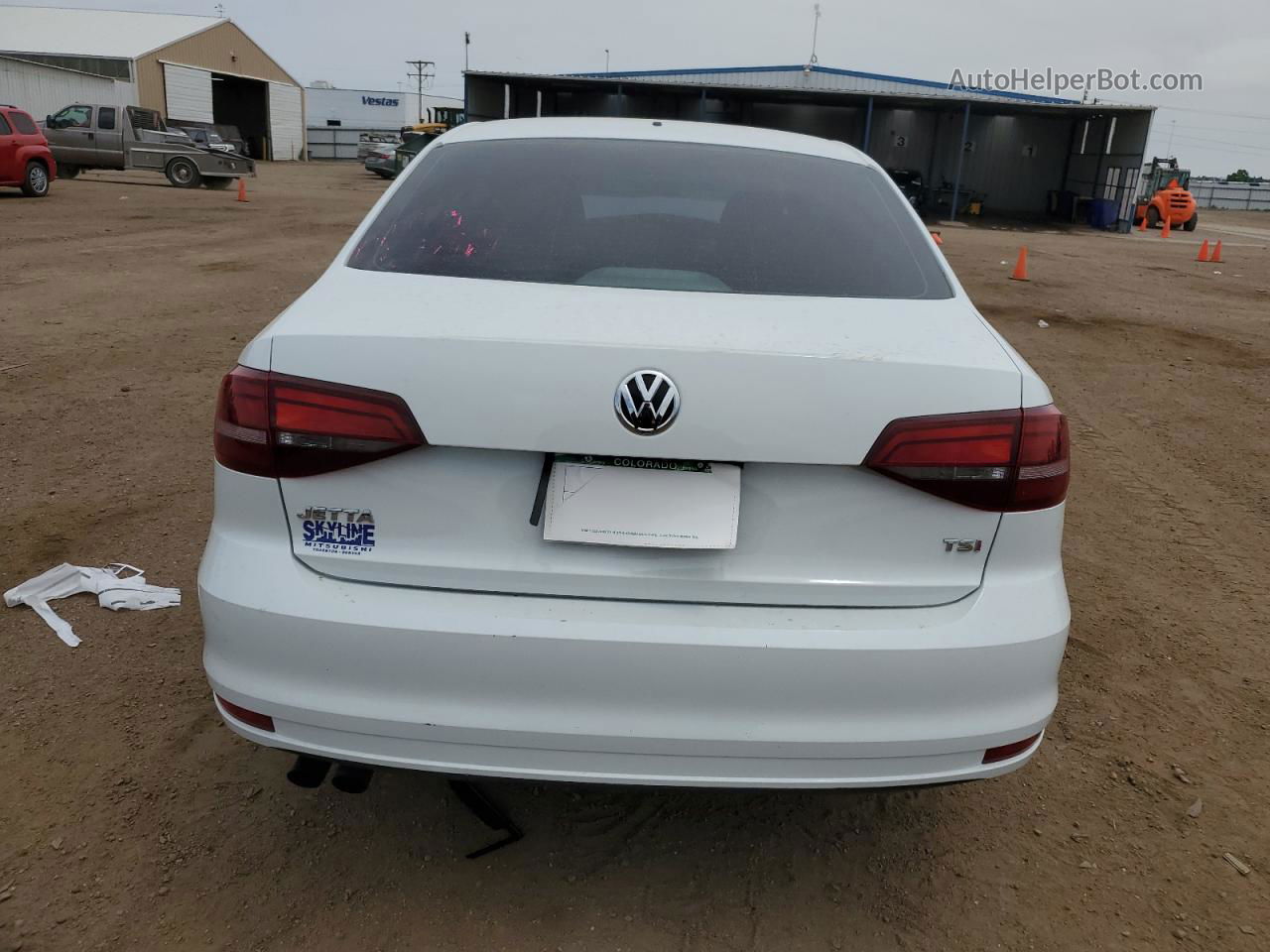 2017 Volkswagen Jetta S White vin: 3VW2B7AJ6HM370295