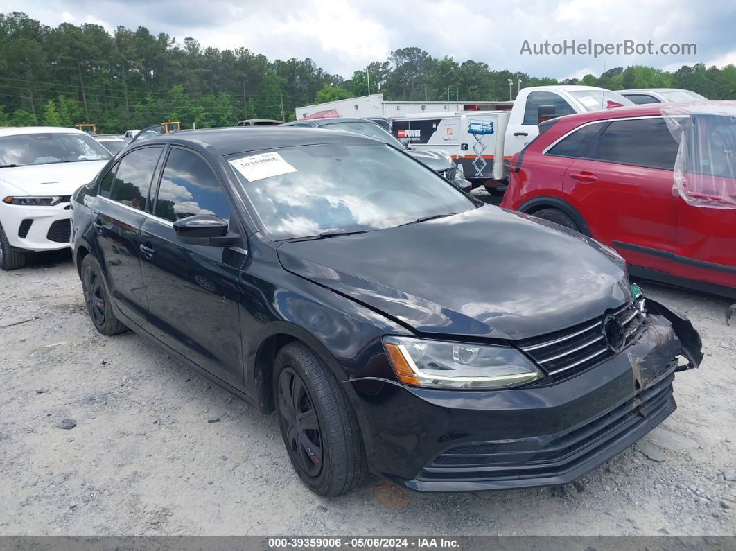 2017 Volkswagen Jetta 1.4t S Black vin: 3VW2B7AJ6HM412870