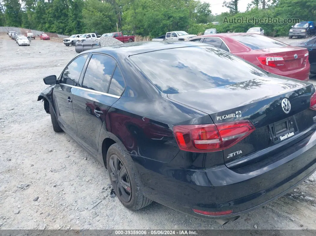 2017 Volkswagen Jetta 1.4t S Black vin: 3VW2B7AJ6HM412870