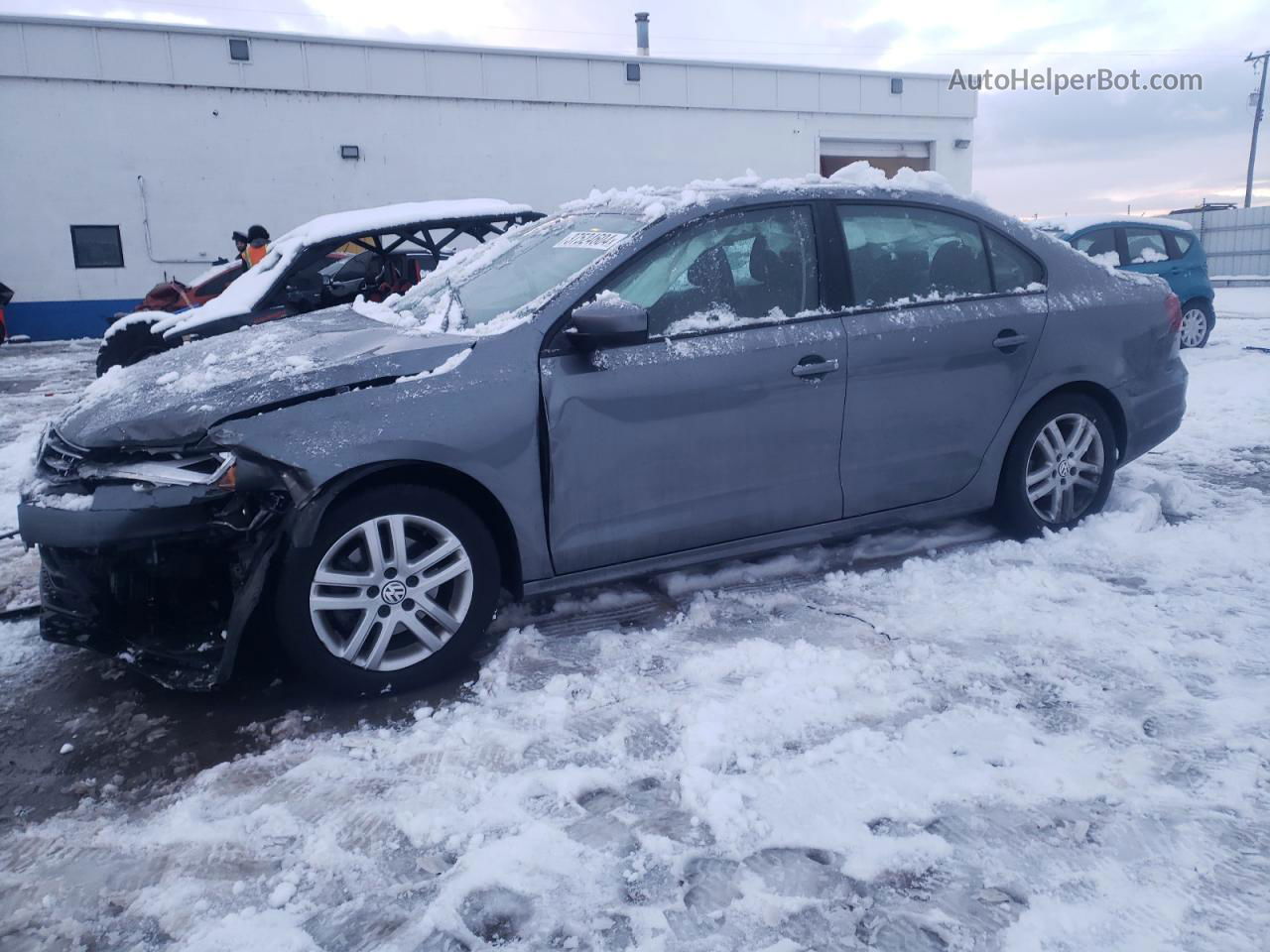 2018 Volkswagen Jetta S Charcoal vin: 3VW2B7AJ6JM206633