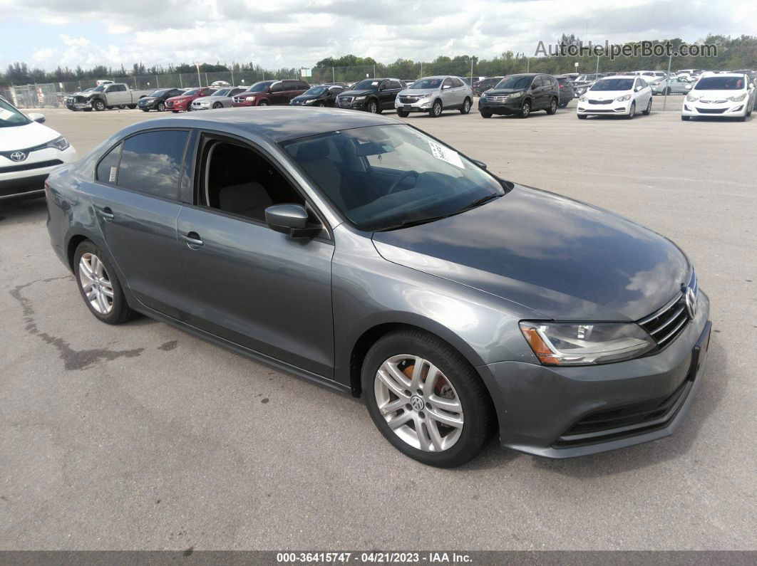 2018 Volkswagen Jetta 1.4t S Gray vin: 3VW2B7AJ6JM233993