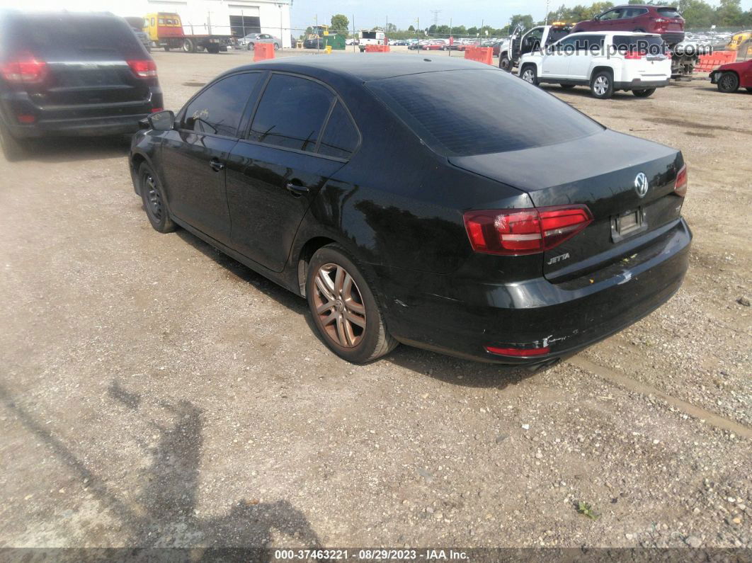 2018 Volkswagen Jetta 1.4t S Black vin: 3VW2B7AJ6JM236134