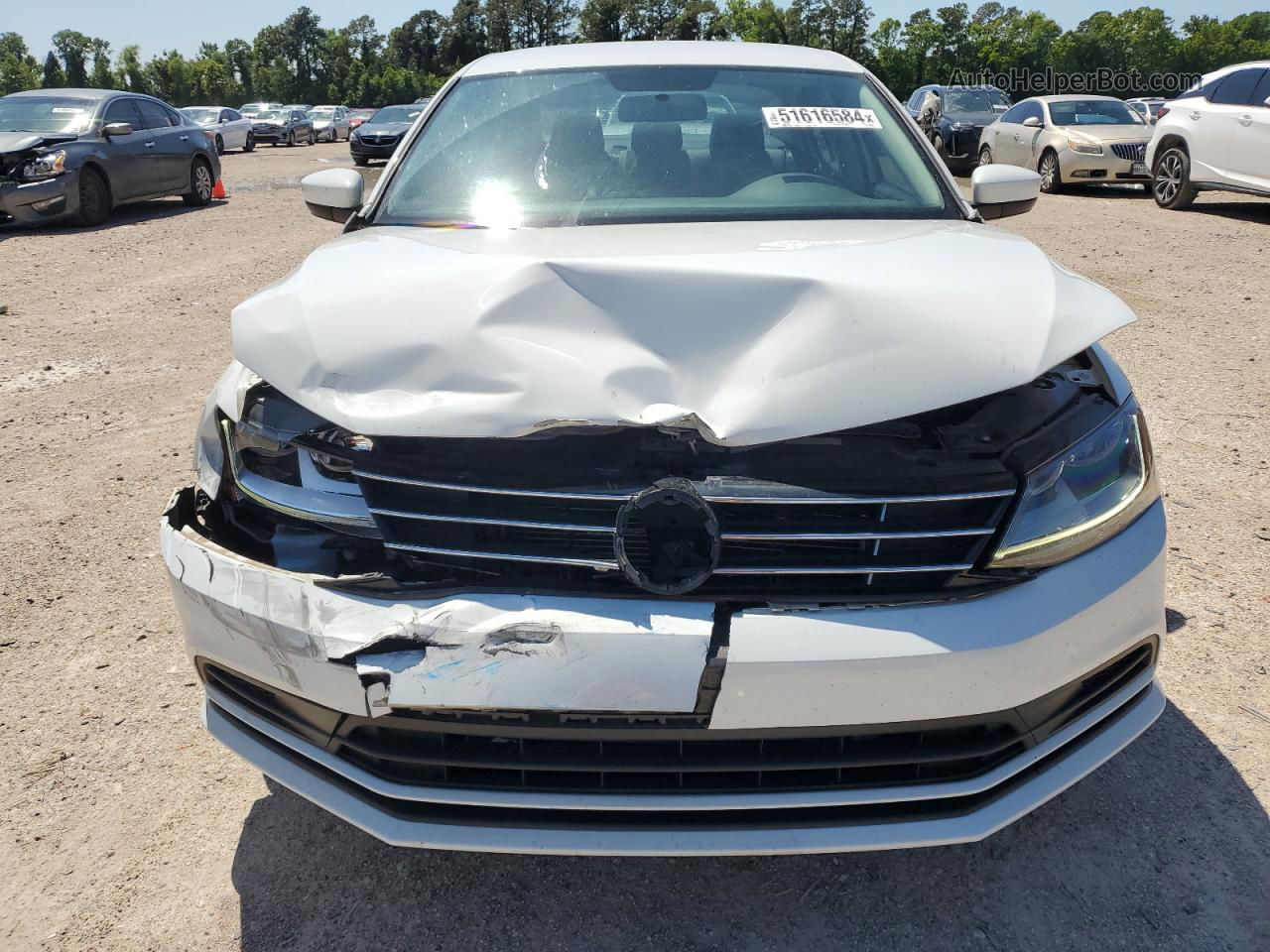 2018 Volkswagen Jetta S White vin: 3VW2B7AJ6JM252396