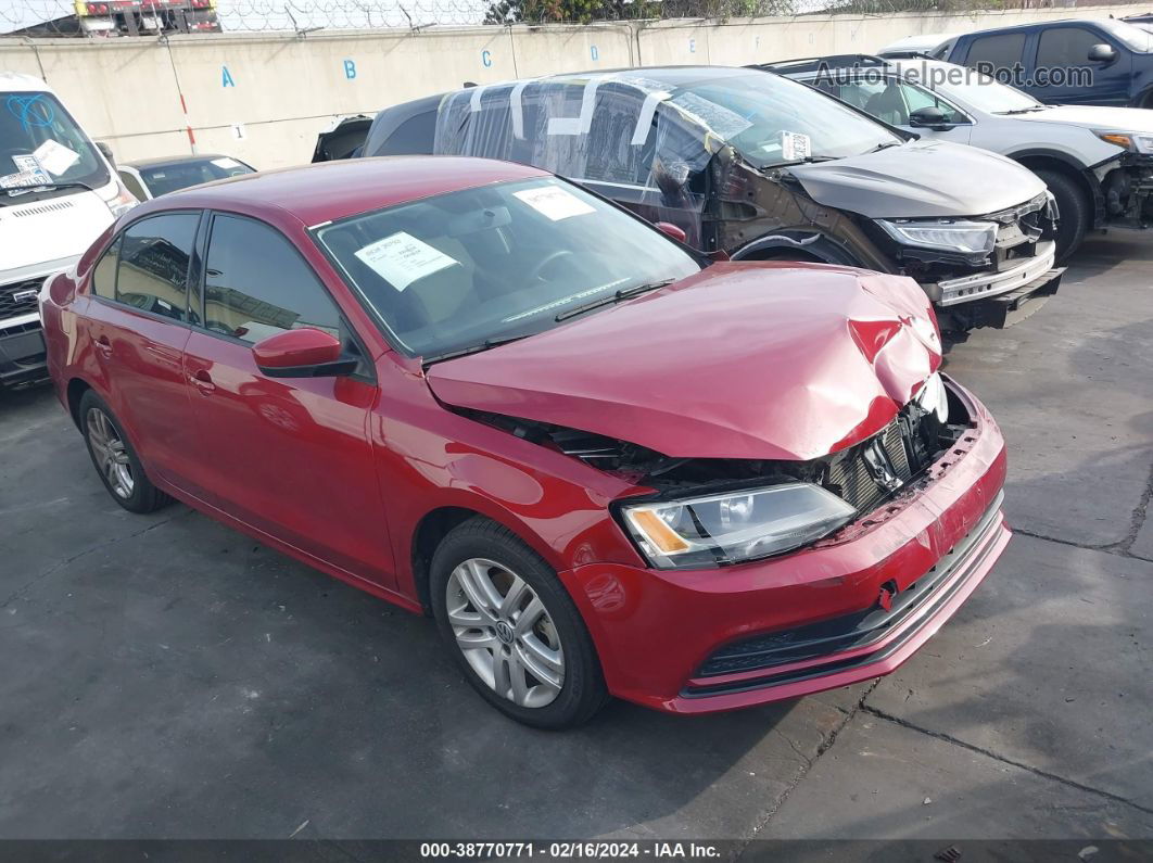 2018 Volkswagen Jetta 1.4t S Red vin: 3VW2B7AJ6JM255864