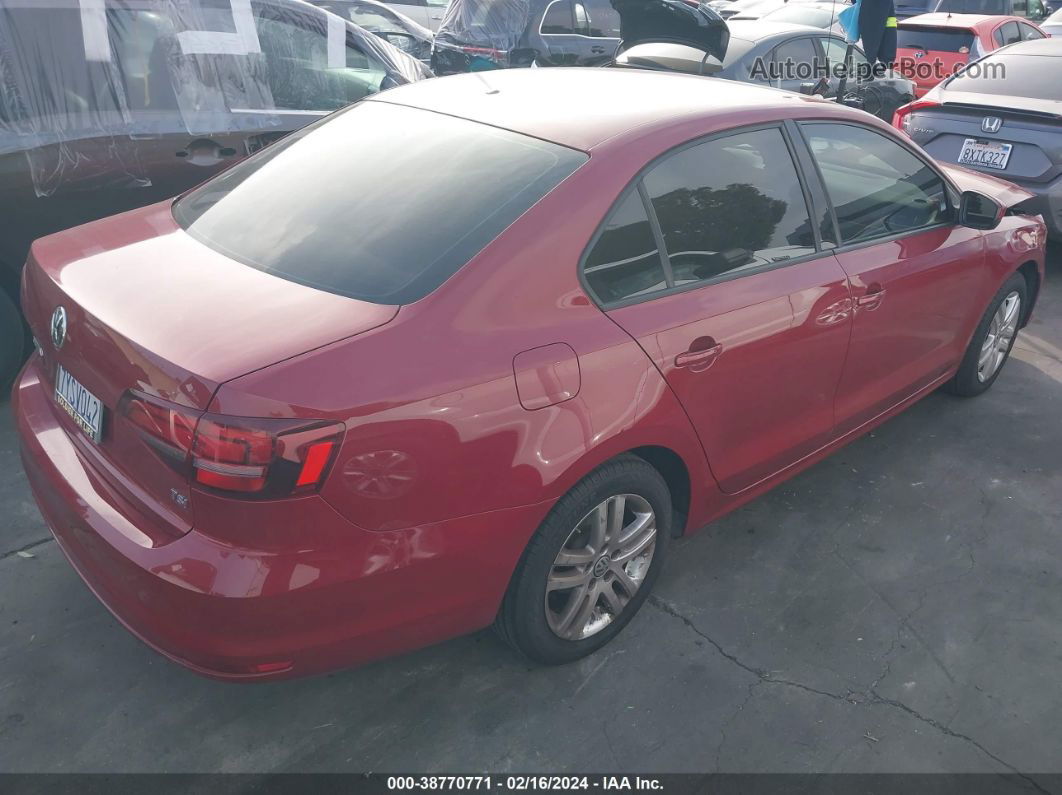 2018 Volkswagen Jetta 1.4t S Red vin: 3VW2B7AJ6JM255864