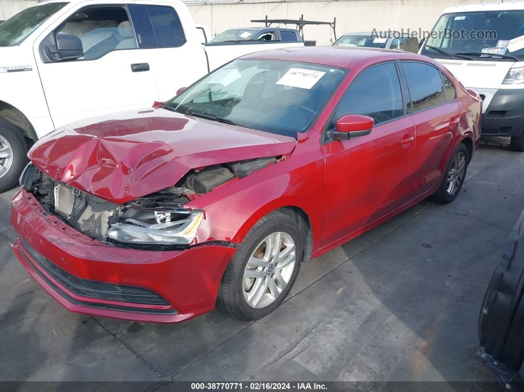 2018 Volkswagen Jetta 1.4t S Red vin: 3VW2B7AJ6JM255864