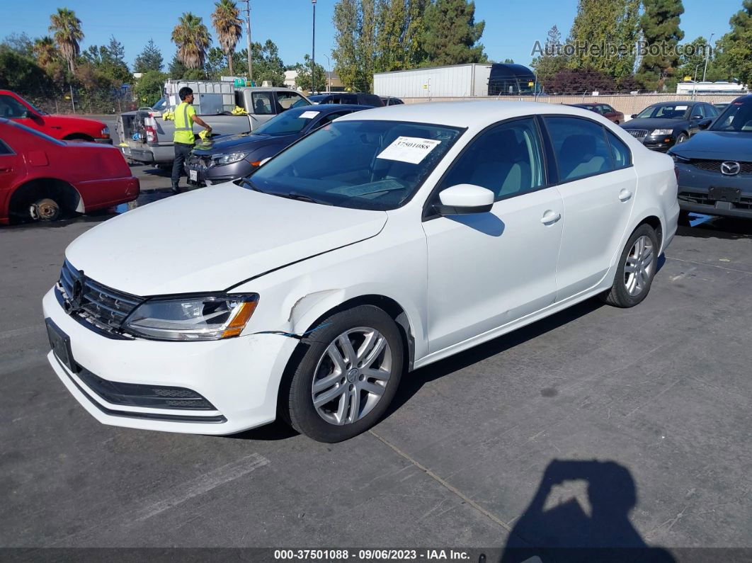 2018 Volkswagen Jetta 1.4t S Белый vin: 3VW2B7AJ6JM263558