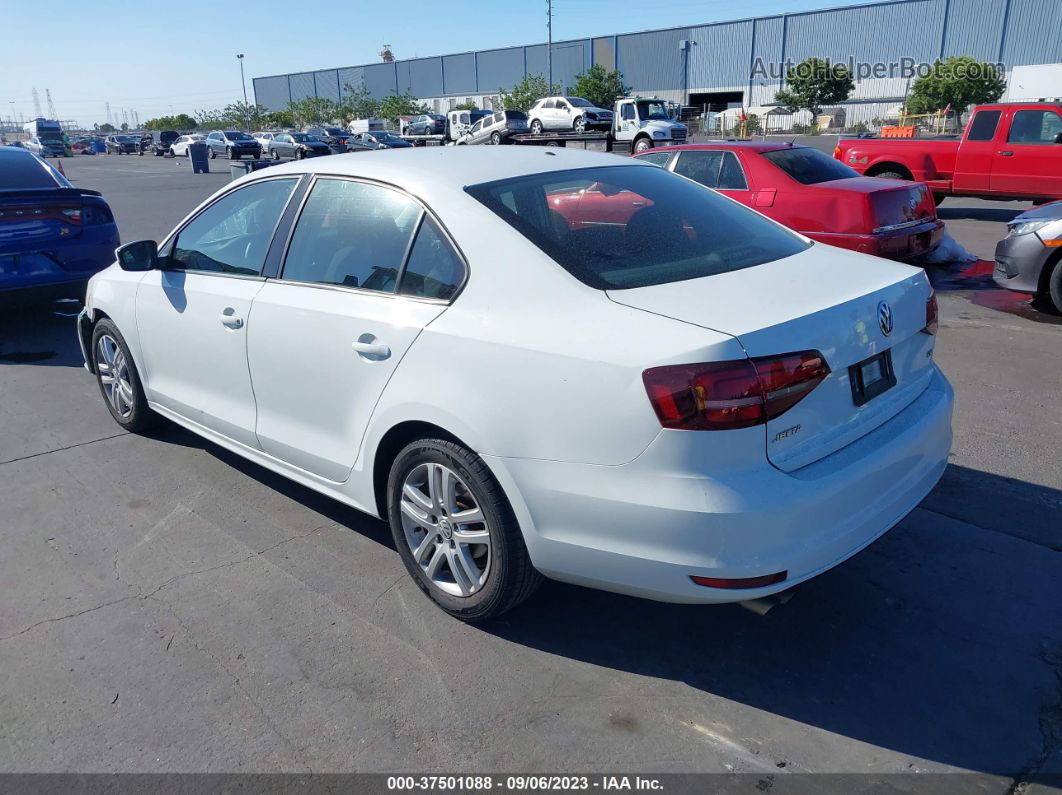 2018 Volkswagen Jetta 1.4t S White vin: 3VW2B7AJ6JM263558