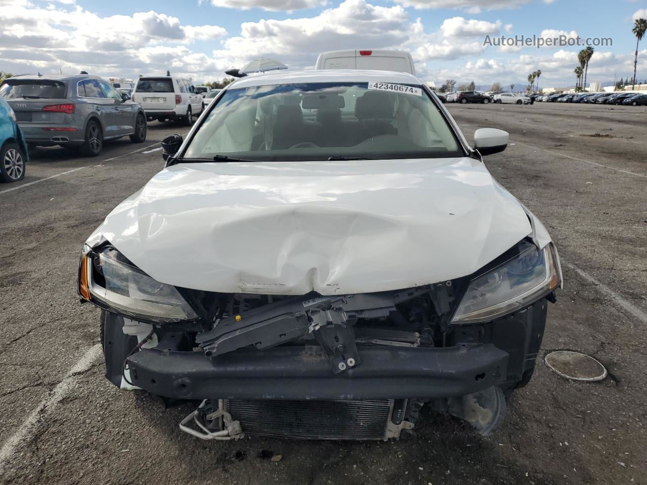 2017 Volkswagen Jetta S White vin: 3VW2B7AJ7HM217411