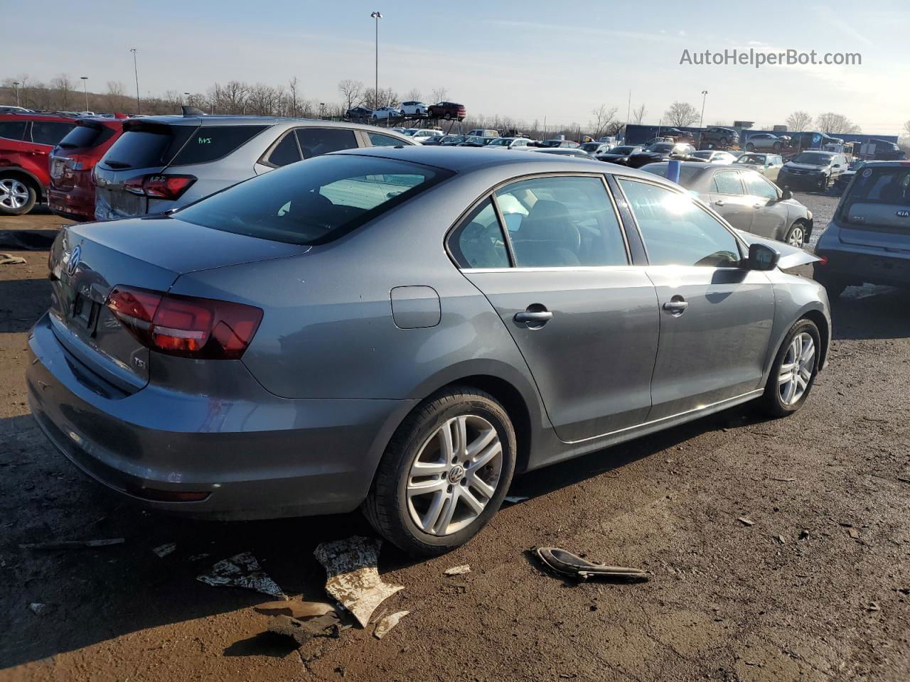 2017 Volkswagen Jetta S Gray vin: 3VW2B7AJ7HM243703