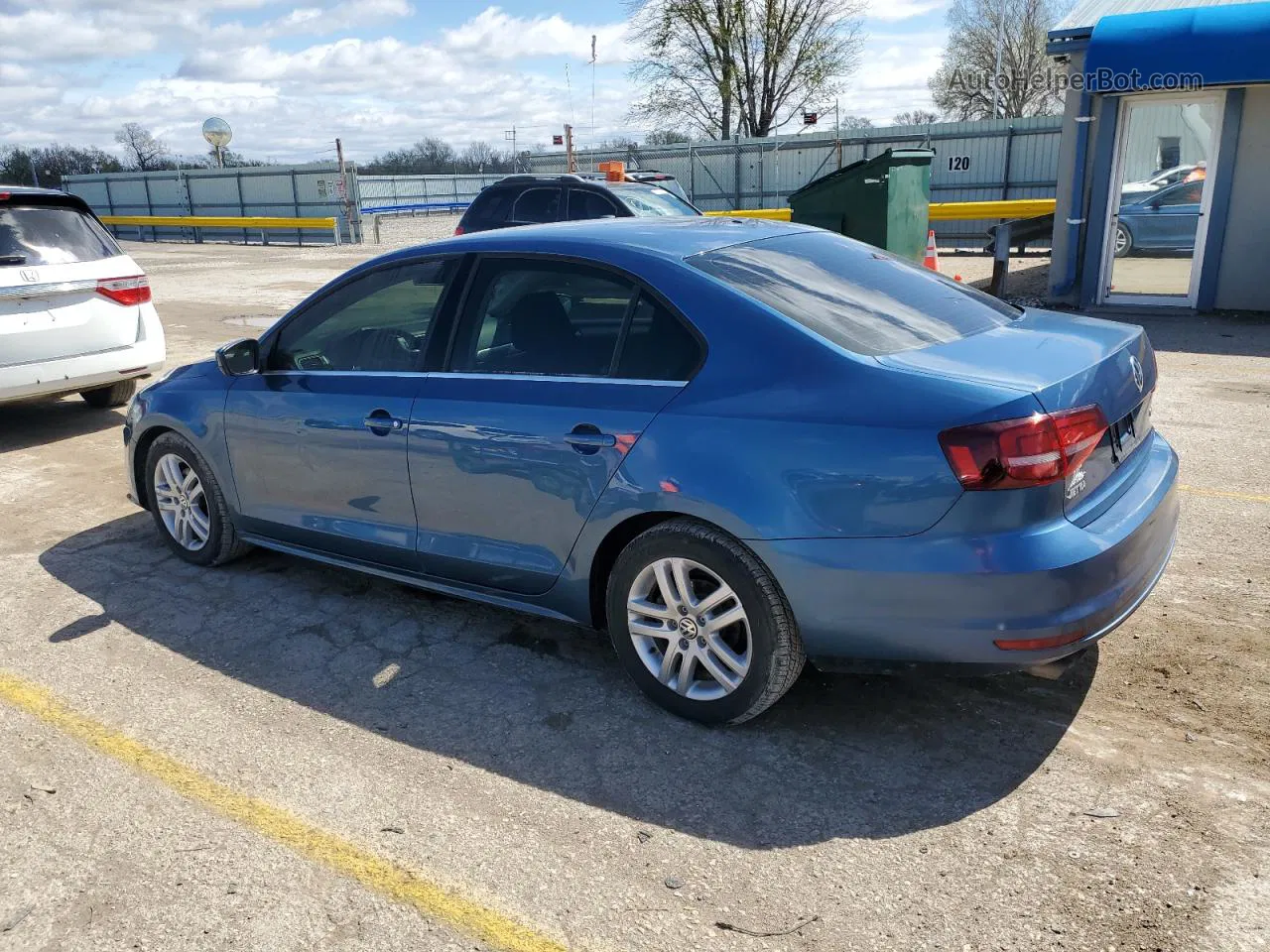 2017 Volkswagen Jetta S Blue vin: 3VW2B7AJ7HM288589