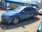 2017 Volkswagen Jetta S Синий vin: 3VW2B7AJ7HM288589