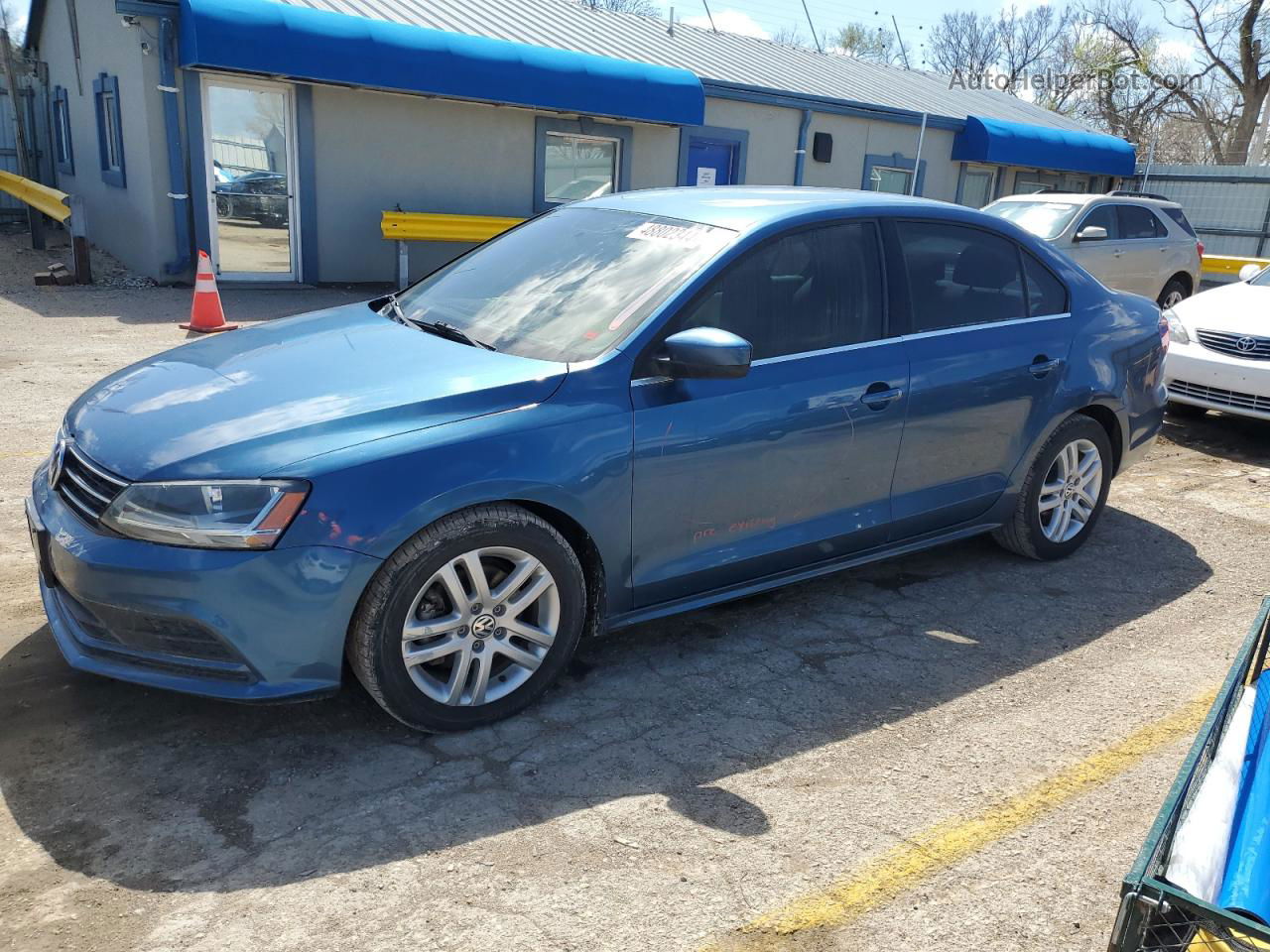 2017 Volkswagen Jetta S Blue vin: 3VW2B7AJ7HM288589