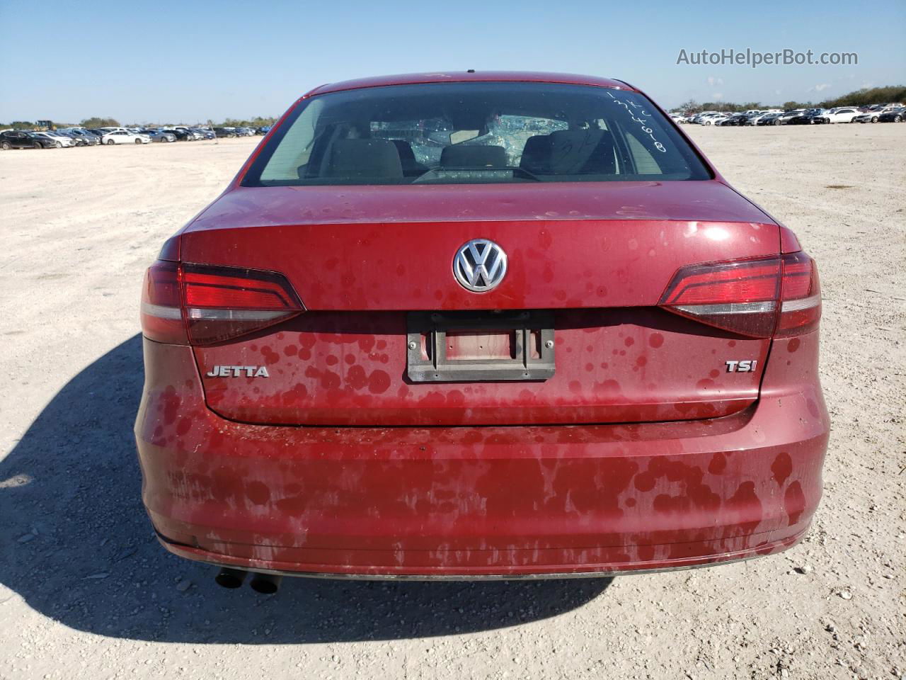 2017 Volkswagen Jetta S Maroon vin: 3VW2B7AJ7HM295977