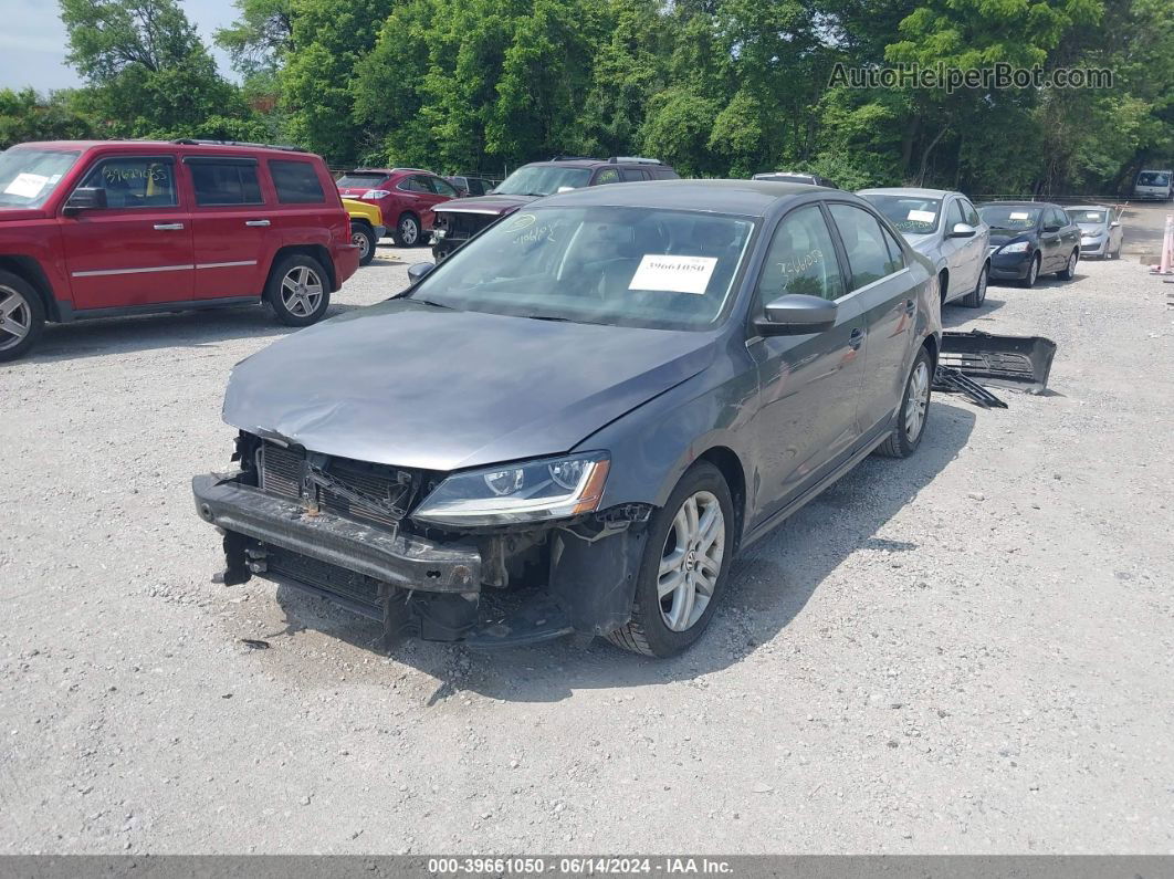 2017 Volkswagen Jetta 1.4t S Gray vin: 3VW2B7AJ7HM325432