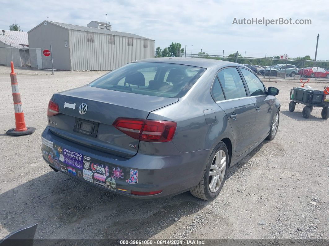 2017 Volkswagen Jetta 1.4t S Gray vin: 3VW2B7AJ7HM325432