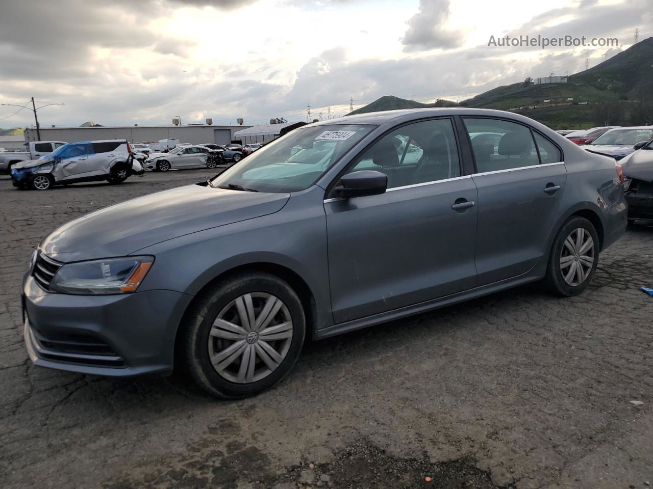 2017 Volkswagen Jetta S Угольный vin: 3VW2B7AJ7HM357782